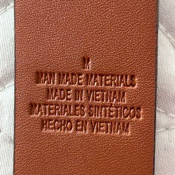 Beautiful Gold Tone Double Ring Women’s Brown Belt - Picture 3 of 6